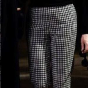 GAP Black & White Checkered Ankle Pants